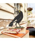 Bridget Farmer | Standing Bird Ornament | Pied Currawong